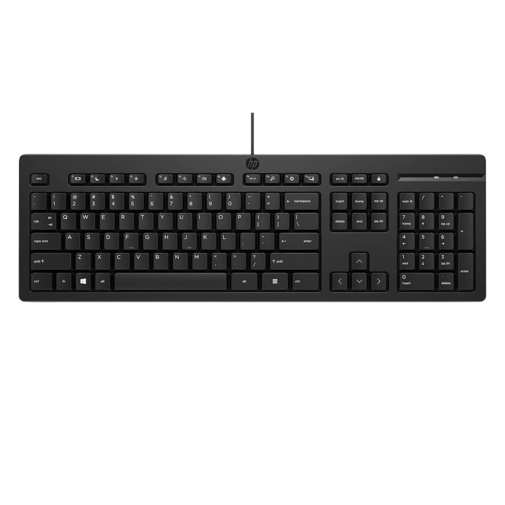 HP 125 Wired Keyboard Black QWERTY Wired Standard TPA-P001K English School NEW